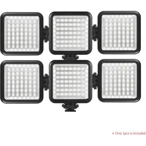 Andoer W49 Mini Camera LED Panel Light for Canon Nikon Sony A7 DSLR Dimmable Camcorder Video Lighting 6000K Photography Lighting