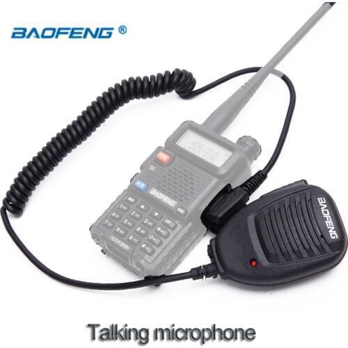 Baofeng Radio Speaker Mic Microphone PTT for Portable Two Way Radio Walkie Talkie UV-5R UV-5RE UV-5RA Plus UV-6R UV82 KSUN-X3