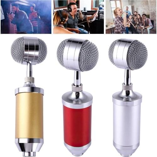 Wireless Condenser Microphone Mini Portable Handheld Mic Recording Studio 5V-48V Professional for PC Laptop Phone Vlog Live Game