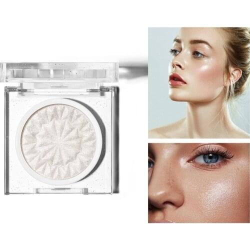 Glitter Face Highlighter Easy to Wear Long-lasting Shiny Illuminator Smooth Powder palette