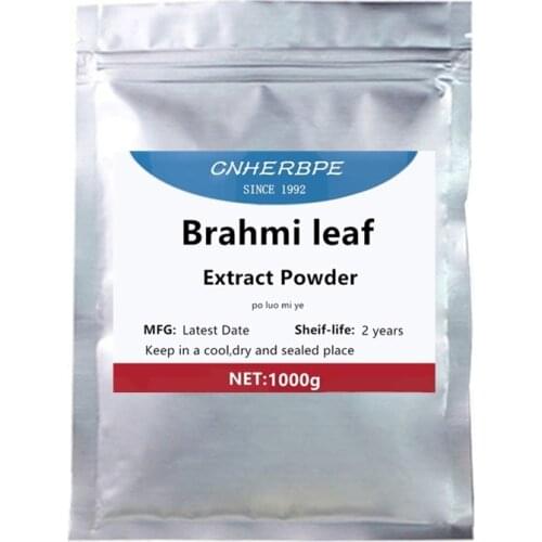 Brain Health Supplement 100% Pure Natural Organic Brahmi Extract/Bacopa Monnieri Extract Powder,Poluomiye with 10%-80% Bacosides