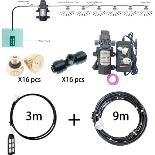E150 12V Misting Pump with 16pcs nozzles