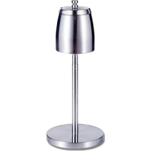 Floor Standing Ashtray, Telescopic Stainless Steel Windproof Ashtray with Lid, Large Portable Unbreakable Ashtray for Home Offic