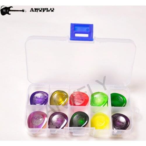20Pcs/Lot Big Size 30mm*25mm Alice Guitar Picks + 1 Plastic Box Case Acoustic Electric Musical Instrument Water Drop