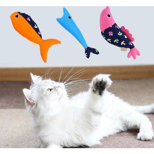 Legendog 1pc Cat Interactive Toys Creative Fish Shape Bite-Resistant Pet Bite Toy Pet Squeaky Toy For Cat Pet Training Supplies