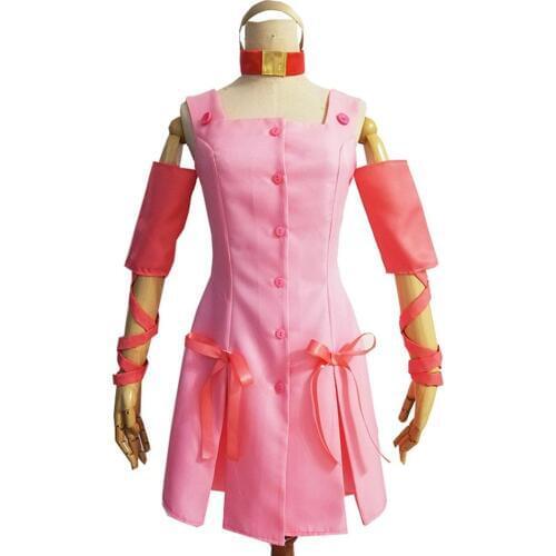 2020 JoJos Bizarre Adventure movie Sugimoto Reimi Cosplay Costume Pink Dress With Accessories