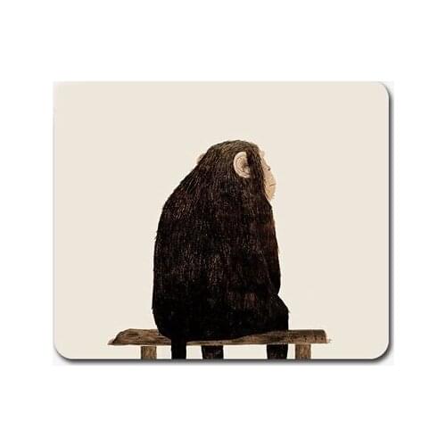 Office Computer Desk Mat Table Keyboard Mouse Pad Interesting Illustration Creative Personality Non-slip Mat