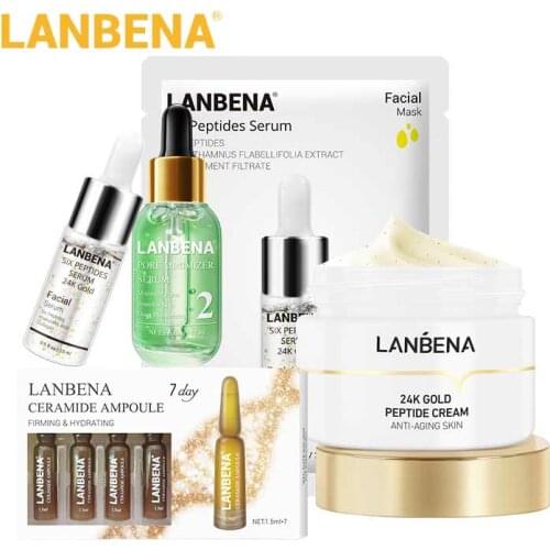 LANBENA Pore Shrinking Series Facial cream Sheet Mask Eye Patches Nurish Eye Cream Relieve Dryness repair Oil Control Skin Care