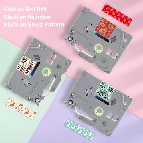 Unistar tze-231 Pattern Label Tape Compatible for Brother Label Printer Pth110 Label Tape 12mm Label Maker PT-D200 Printer MPPD3