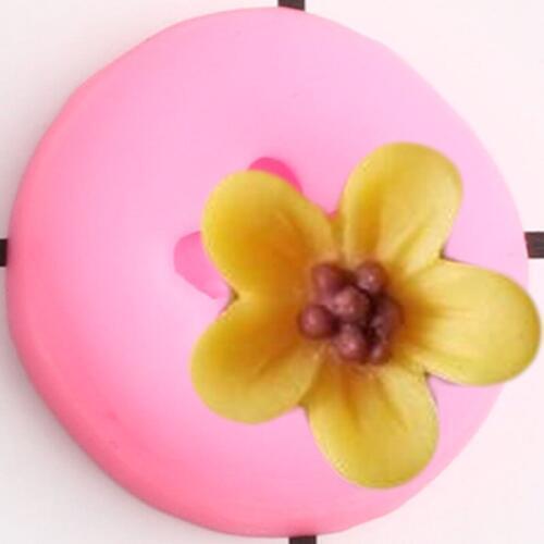 Mini Flower Silicone Molds Rose Candy Clay Chocolate Fondant Mold Cupcake Topper Fondant Mould DIY Wedding Cake Decorating Tools