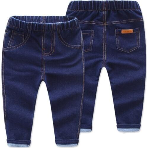 New Spring Boys Jeans Kids Jeans Ripped Jeans for Girls Baby Jeans Denim Pants Legs for Boys Girls Baby Jeans Cotton 1-5Y