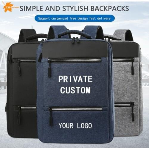Custom Backpack Wholesale With Your Logo Boy And Girl School Bag Teen Student Business Travel Laptop Bag Print DIY Photo Name