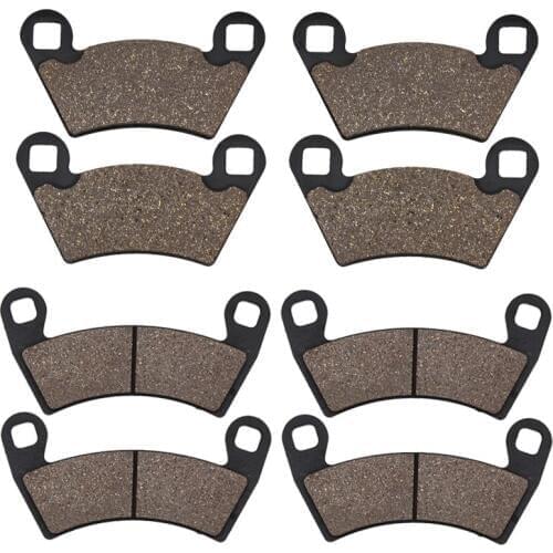 Cyleto Motorcycle Front and Rear Brake Pads for POLARIS 900 Ranger RZR XP 2011 2012 2013 2014 2015