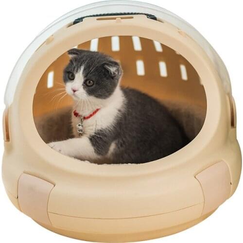 Pet air box cat bed portable space capsule cat litter semi-enclosed villa house summer cat house cat cage