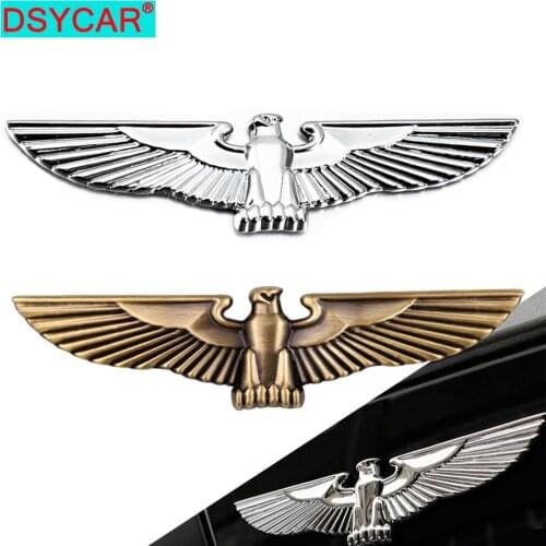 DSYCAR Personalized 3D Car Stickers Metal Eagle Car Stickers Badge Decoration Stickers Universal for Most Cars Body Side Mark