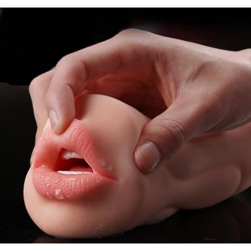 Realistic Vagina Real Pussy and Mouth Oral Silicone Male Masturbator Artificial 3D Deep Throat Pocket Pussy Sex Toys for Men