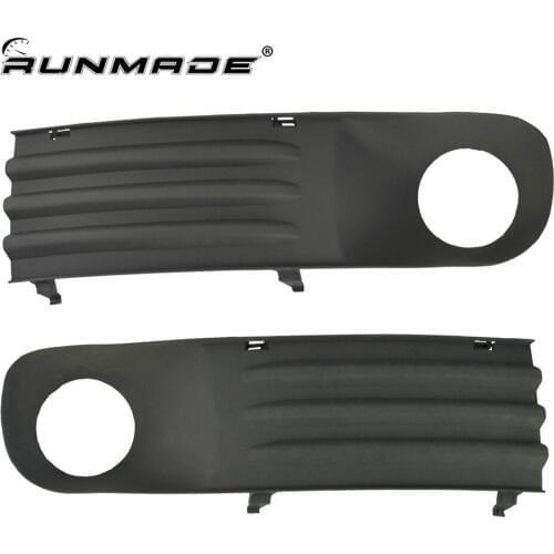 Runmade Front Left Right Lower Bumper Fog Light Grille for 2003-2010 VW Transporter T5 7H0807489C 7H0807490C