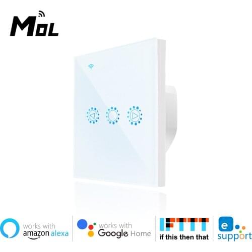 Led Dimmer Smart Wifi Touch Light Switch 220V/110V EU White Works With Alexa Google Assistant Ewelink