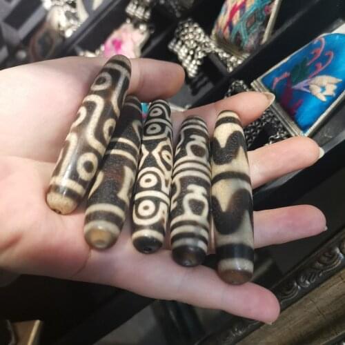 Tibet Area Return Dzi Old Things Unique Necklace Sweater Chain Bracelet Jewelry Accessories DIY Material Beads Unisex