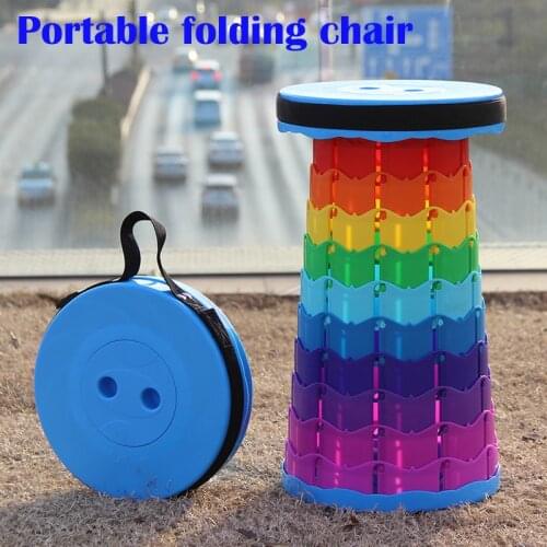 Retractable Furniture Stool Chairs for Camping Fishing Portable Outdoor Stool Lounge Folding Chair Camping Stool Seat Chair