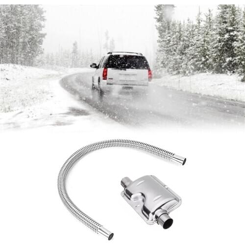 120cm Exhaust Muffler Silencer Stainless Steel Pipe Silencer Heater Kit Car Heater Accessories