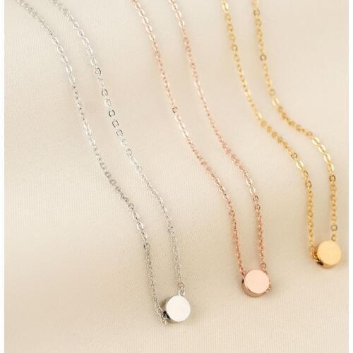 3 colors 2020 Short Necklace 316L Titanium Steel Rose Gold & Silver Plated Fashion Woman Jewelry Gift Never Fade Free Shipping