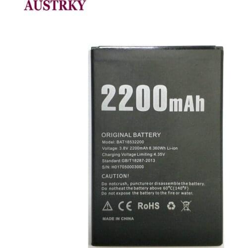 New BAT18532200 DOOGEE Battery 2200mAh Replacement Accumulators For DOOGEE X53 smart Phone+ in stock