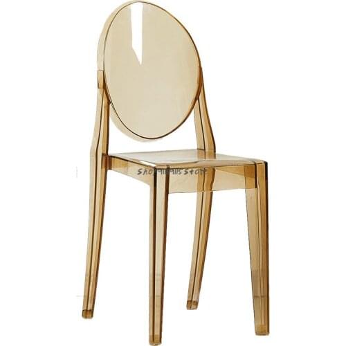 Acrylic Transparent Chair Crystal Chair Devil Ghost Chair Nordic Dining Chair Wine Shop Chair Creative Makeup Chair