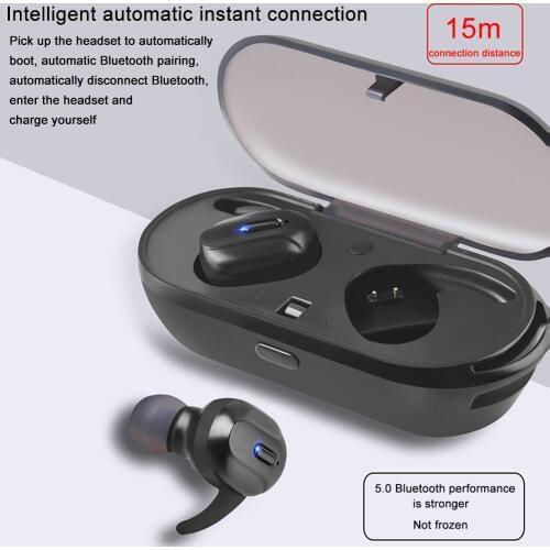 Wireless Headset Bluetooth 5.0 T26 Portable In - Ear TWS HIFI Sound Quality Without Delay Stereo Noise Reduction Sports Headset