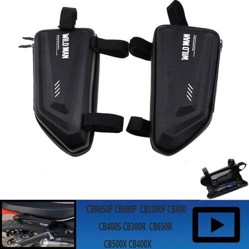 For Honda CBR650F CB600F CB1000F CB400 CB400S CB300R CB650R CB500X CB400X motorcycle modified waterproof tool kit triangle bag