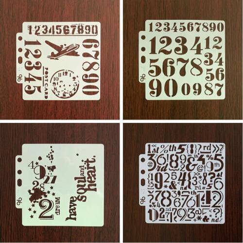 Soul Heart Plane Layering Hollow Stencils Stamping Scrapbooking Embossing Wall Painting Pre-drawing Ruler Masking Spray Template