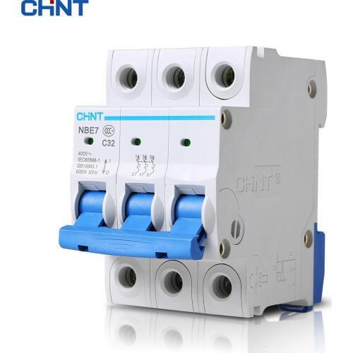 CHINT Small Air Switch NBE7 3P 32A Small Circuit Breaker Three Phase Air Switch