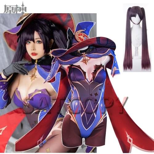 Genshin Impact Mona Cosplay Costume Mondstadt Mona Game Suit Halloween Party Anime Outfit For Women Girls Uniform