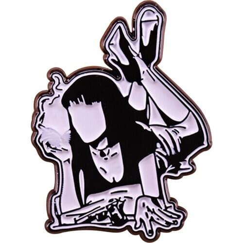 Pulp Fiction Mia Wallace Badge the wife of crime boss Marsellus Wallace jewelry