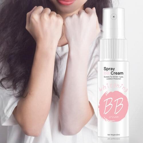Summer Whitening Moisturizing 20ml Spray BB Cream Waterproof Bright White Lasting Whitening BB Cream