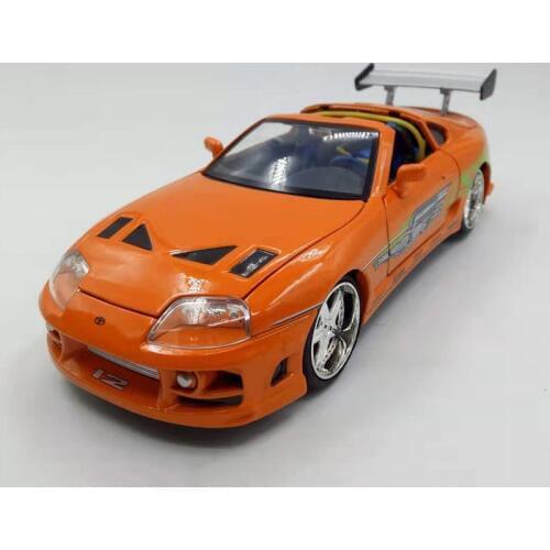 1:24 scale fast F8 die-cast alloy car Brians TOYOTA SUPRA alloy car street racing model car toy F adult child collection gift