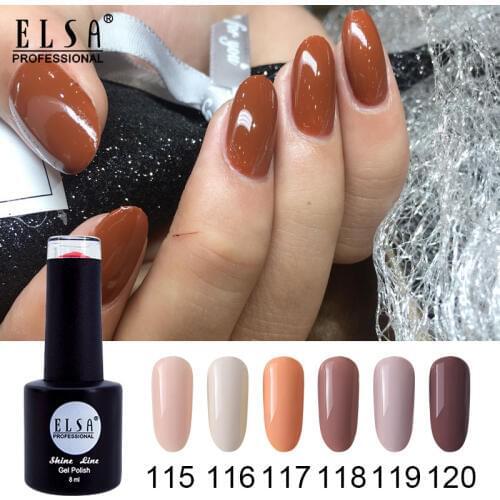 ELSA Gel Varnish Fashion Bling 8 ML Soak Off UV Gel Nail Gel Polish Cosmetics Nail Art Manicure Nails Gel Polish Nail Varnish