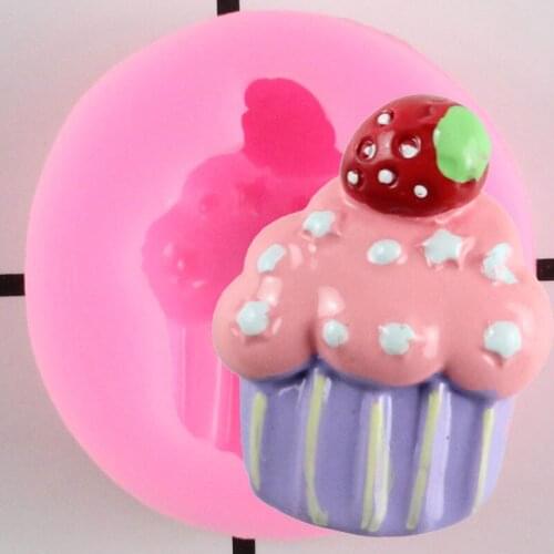 Ice Cream Silicone Mold Cupcake Topper Fondant Cake Decorating Tools Chocolate Gumpaste Moulds Candy Clay Resin Molds