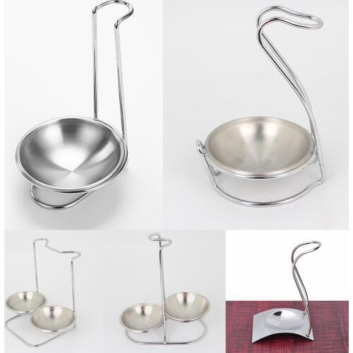 Spoon Rest Soup Ladle Holder Kitchen Storage Organization Cooking Utensils Holder Stainless Steel Kitchen Accessories Decor