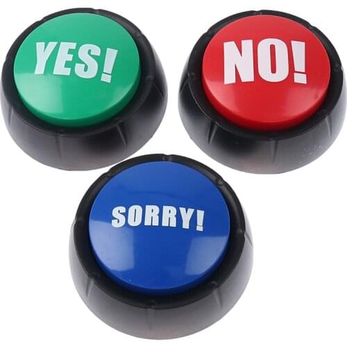 Respond to phone Bullshit Buttons Maybe No Sorry Yes Sound Button Toys Home Office Party Funny Gag Toy For Kids Adult Toy Gifts