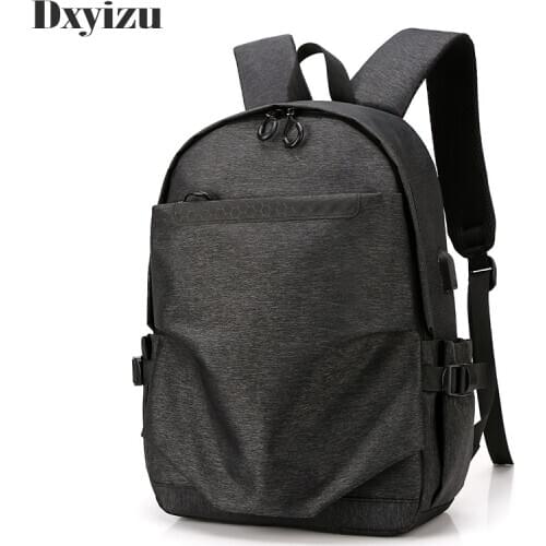 New School Fashion Mens And Womens Backpack Bag Waterproof Backpack Mens External USB Charging Bag Travel Business Computer