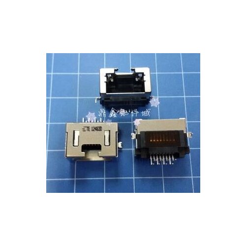 10PCS 15R 5520 7520 5525 M521R notebook network port 8-pin RJ45 without lights