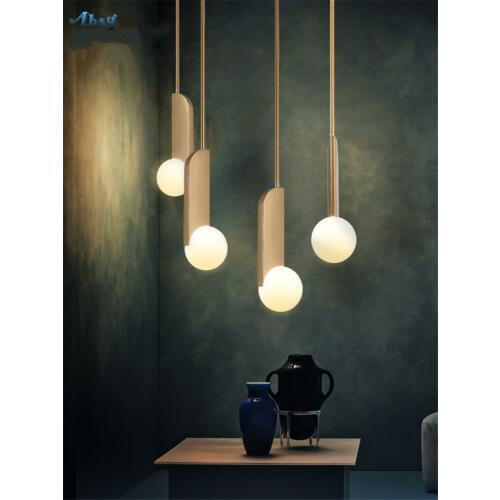 Modern Golden Branch Magic Bean Pendant Lights Bedroom Living Room Kitchen Nordic Glass Ball Restaurant Lamps Hanging Fixtures