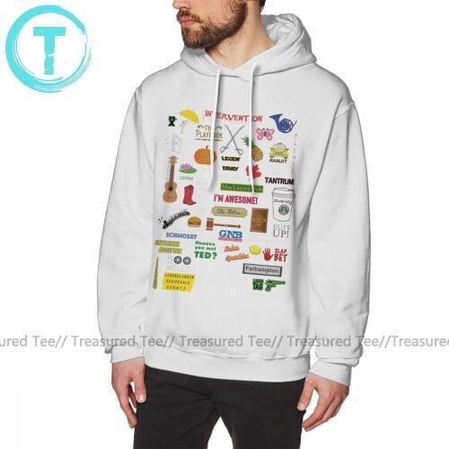 Bet Hoodie How I Met Your Mother Hoodies Loose Casual Pullover Hoodie White Winter Long Mens Cotton XL Hoodies