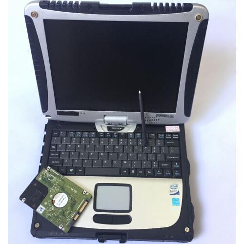 High Quality Toughbook CF19 cf-19 CF-19 laptop for Panasonic Touch book with 500gb HDD Support Car Diagnostic Tool Free ship