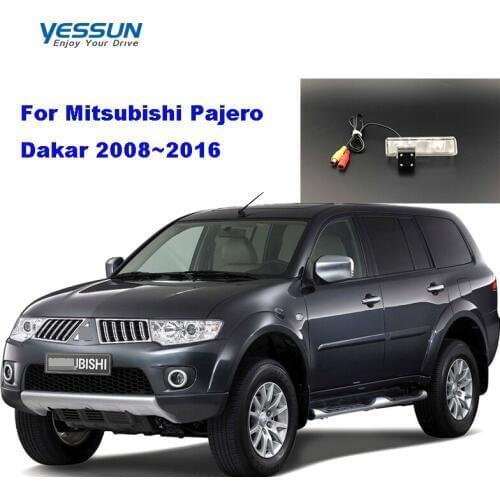 Yessun Car License plate camera For Mitsubishi Pajero Dakar 2008~2016 CCD night view rear view camera