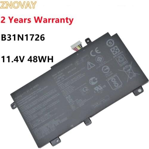 ZNOVAY B31N1726 Laptop Battery For Asus FX504GD FX504GM FX80GD FX80GM FX86FM FX86FE FX504GE FX505 TUF565GD TUF554G 11.4V 48WH