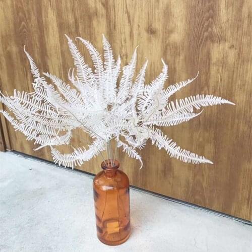 10pcs Preserved Dried Dicranopteris Fern Leaf Leaves Flower For Bouquet Wreath Garland Making Material Accessory Craft DIY