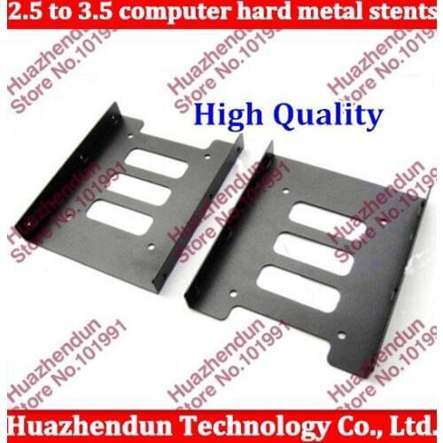 100pcs/lot High Quality NEW 2.5 to 3.5 computer hard metal stents with screws free shipping SSD holder Free shipping