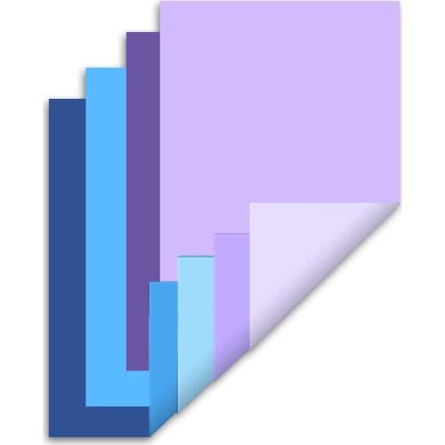 20PC per bag of Double Sided Two Tones Colorful Paper, Different Colors Decorative Paper for Gift Card, Scrapbook, Holiday Party